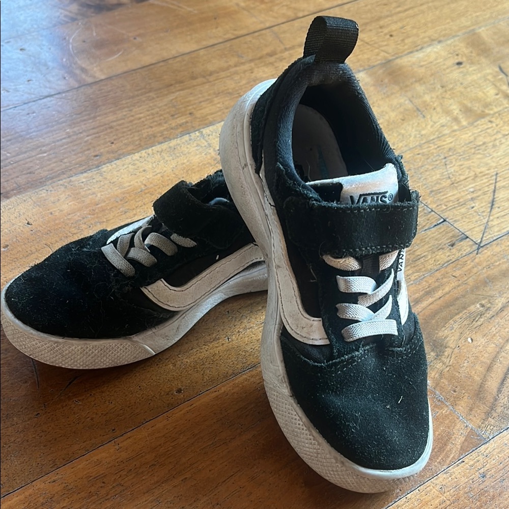 Vans Kids Black and White Sneakers
